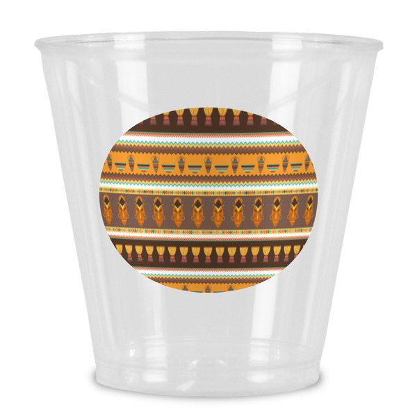 Custom African Masks Plastic Shot Glass