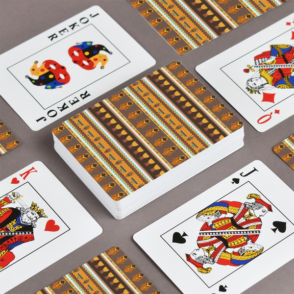 African Masks Playing Cards - Front & Back View