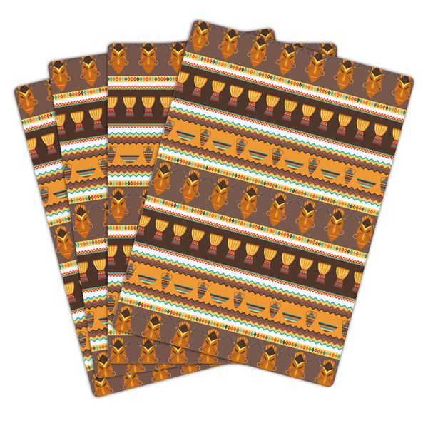 African Masks Playing Cards - Hand Back View