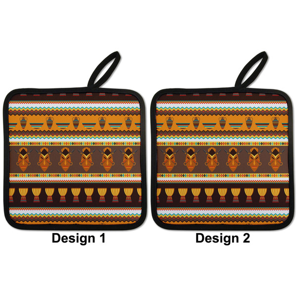 African Masks Pot Holders - Set of 2 APPROVAL