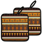 African Masks Pot Holders - Set of 2