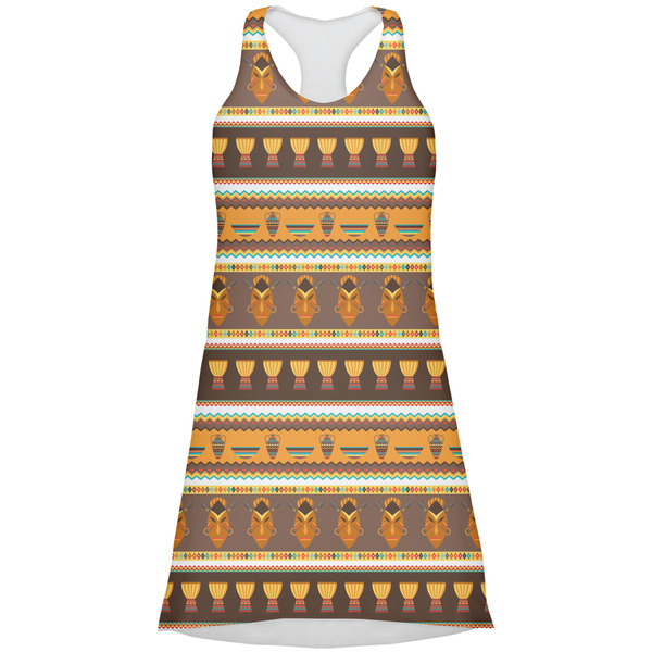 Custom African Masks Racerback Dress - X Large