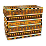 African Masks Wood Recipe Box - Full Color Print