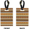 African Masks Rectangle Luggage Tag (Front + Back)