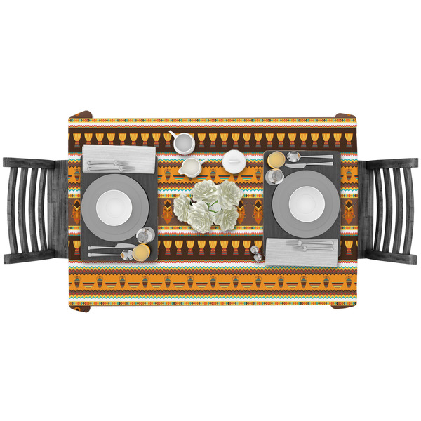 African Masks Rectangular Tablecloths - LIFESTYLE