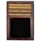 African Masks Red Mahogany Sticky Note Holder - Flat