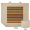 African Masks Reusable Cotton Grocery Bag - Front & Back View