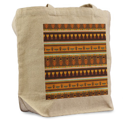 African Masks Reusable Cotton Grocery Bag