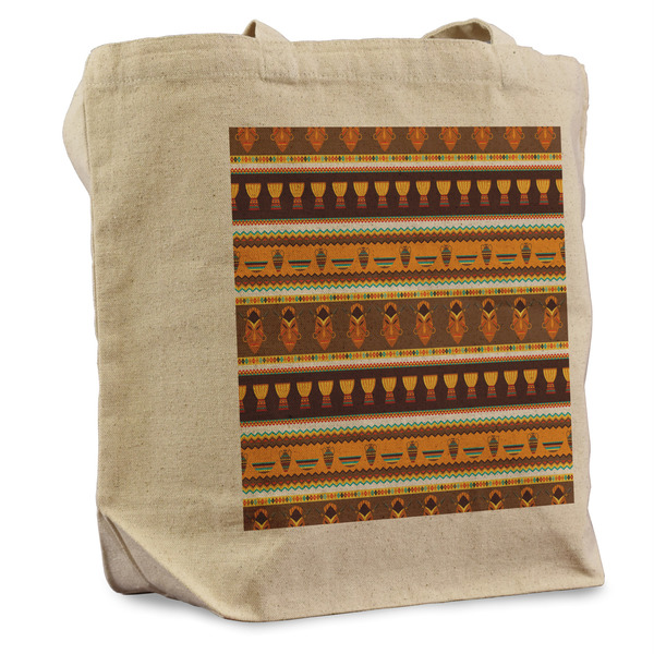 Custom African Masks Reusable Cotton Grocery Bag