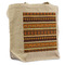 African Masks Reusable Cotton Grocery Bag - Front View