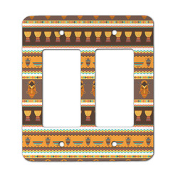 African Masks Rocker Style Light Switch Cover - Two Switch