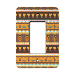 African Masks Rocker Style Light Switch Cover - Single Switch