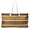 African Masks Large Tote Bag with Rope Handles