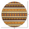 African Masks Round Area Rug - Size