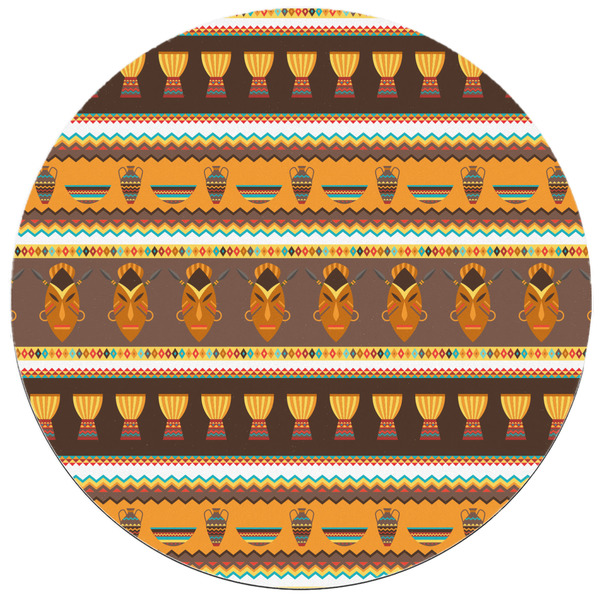 African Masks Round Mousepad - APPROVAL