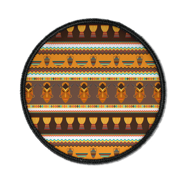 Custom African Masks Iron On Round Patch