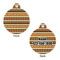 African Masks Round Pet ID Tag - Large - Approval