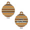 African Masks Round Pet Tag - Front & Back