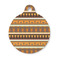 African Masks Round Pet ID Tag - Small