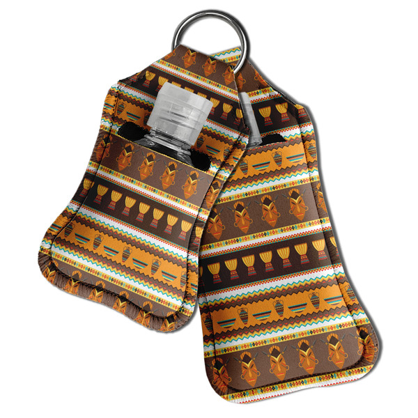 African Masks Sanitizer Holder Keychain - Both in Case (PARENT)