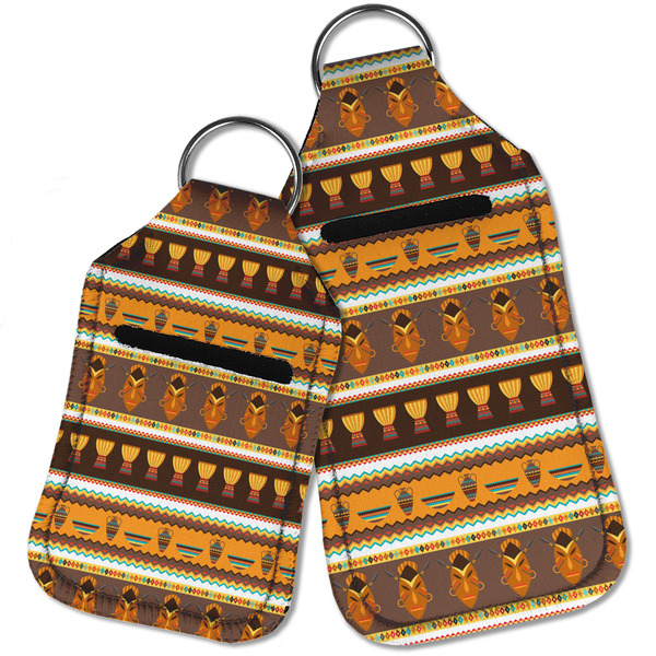 African Masks Sanitizer Holder Keychain - Parent Main