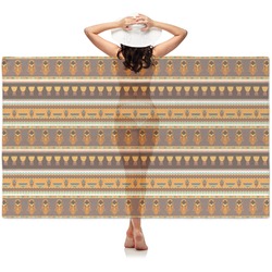 African Masks Sheer Sarong