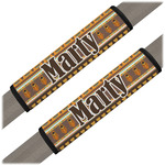 African Masks Seat Belt Covers (Set of 2)