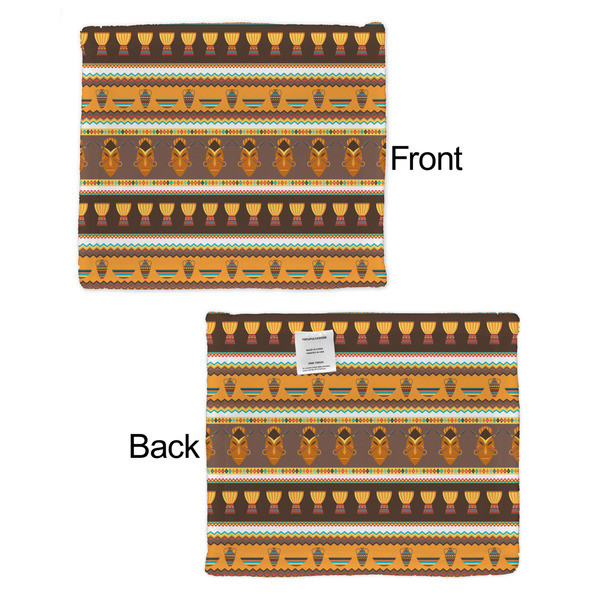African Masks Security Blanket - Front & Back View