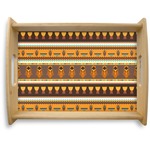 African Masks Natural Wooden Tray - Large