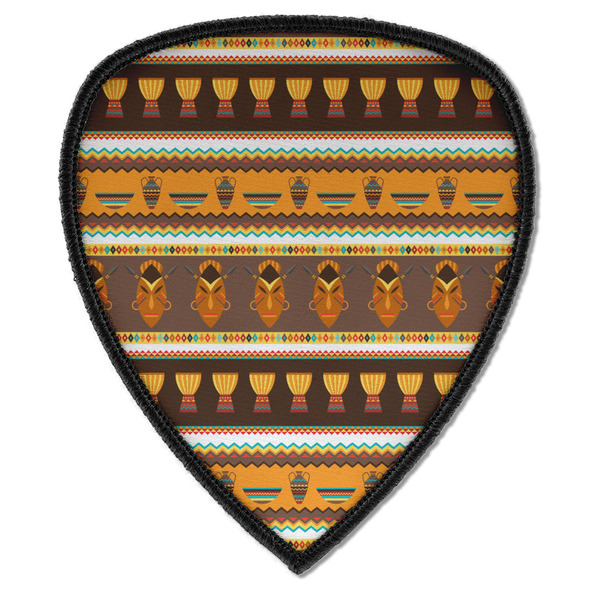 Custom African Masks Iron on Shield Patch A