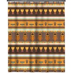 African Masks Extra Long Shower Curtain - 70"x84"