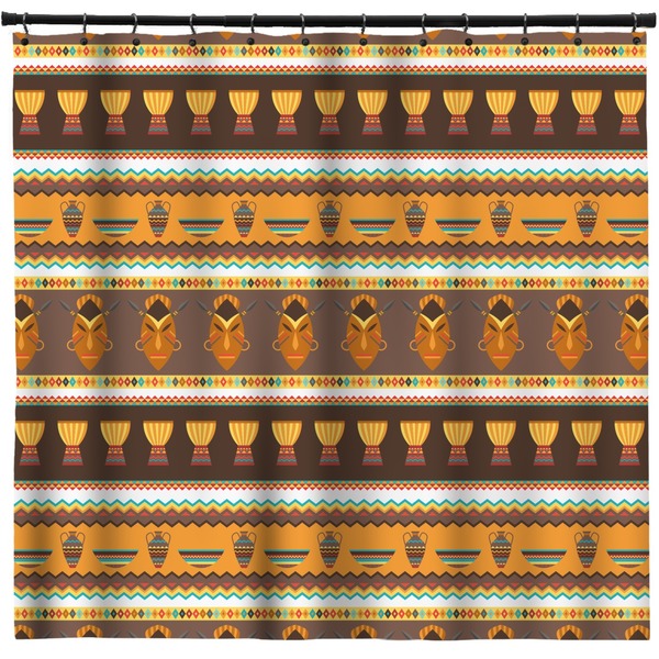 Custom African Masks Shower Curtain - Custom Size