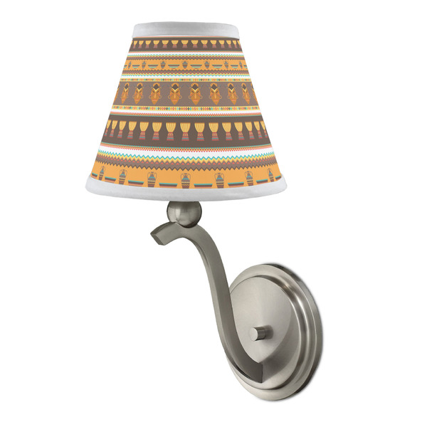 African Masks Small Chandelier Lamp - LIFESTYLE (on wall lamp)