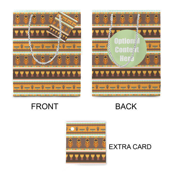 African Masks Small Gift Bag - Approval