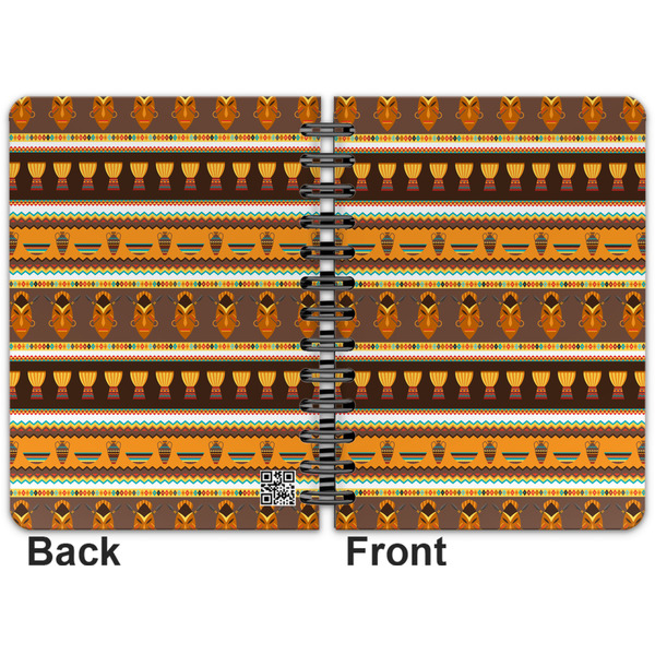 African Masks Spiral Journal 5 x 7 - Apvl