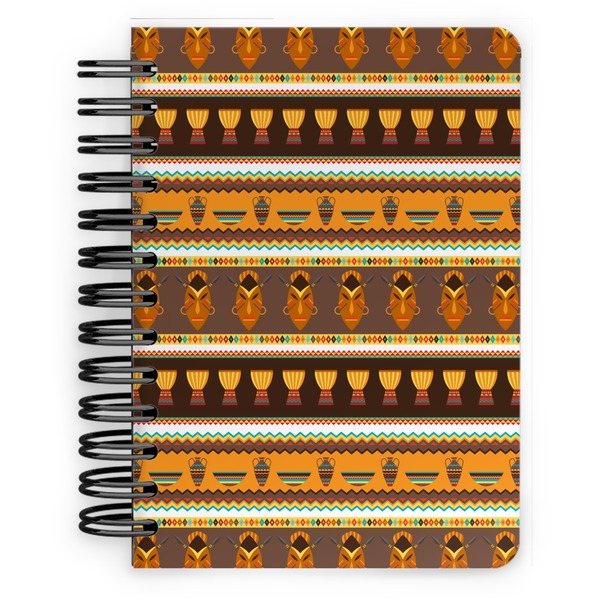 Custom African Masks Spiral Notebook - 5x7