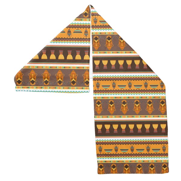 African Masks Sports Towel Folded - Both Sides Showing