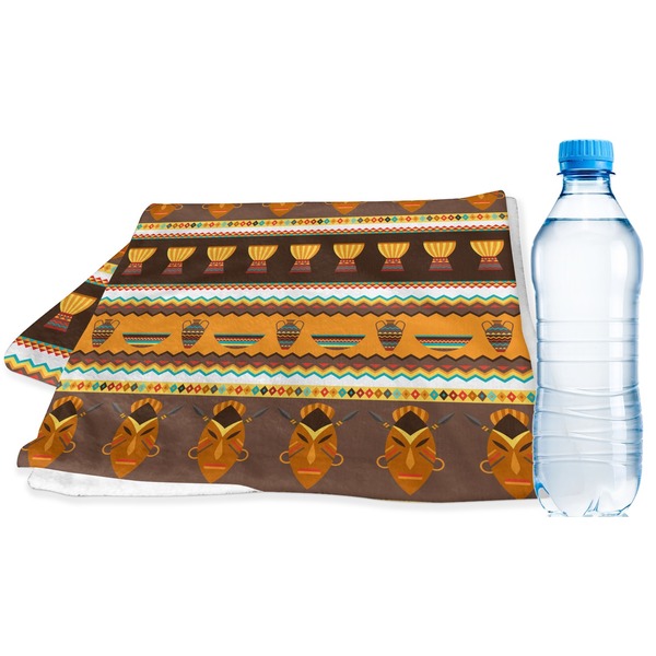 Custom African Masks Sports & Fitness Towel