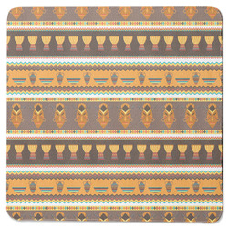 African Masks Square Rubber Backed Coaster