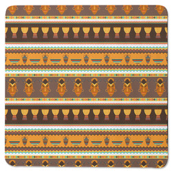 African Masks Square Rubber Backed Coaster