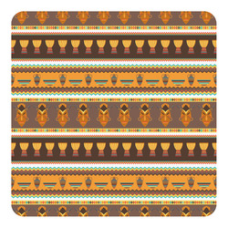African Masks Square Decal
