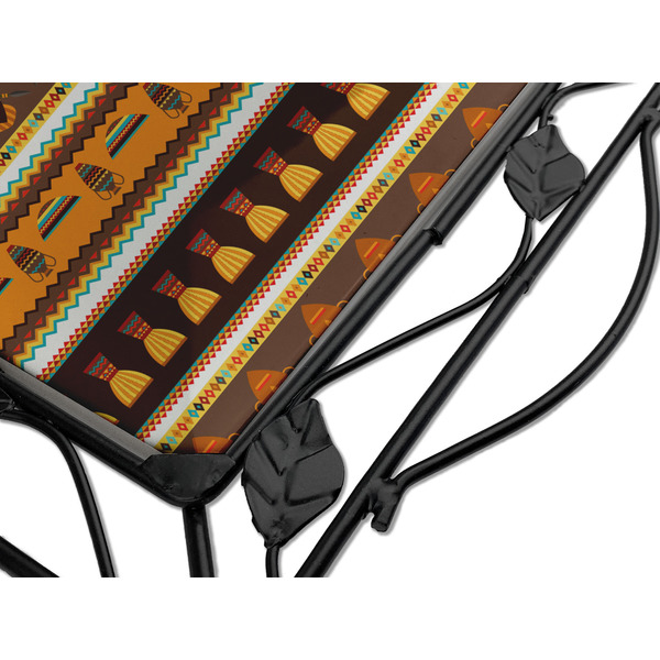 African Masks Square Trivet - Detail