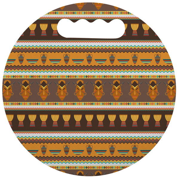 Custom African Masks Stadium Cushion (Round)
