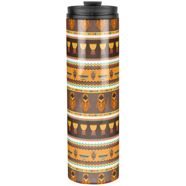 Custom African Masks Stainless Steel Skinny Tumbler - 20 oz
