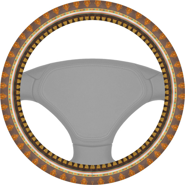Custom African Masks Steering Wheel Cover
