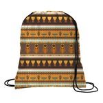 African Masks Drawstring Backpack
