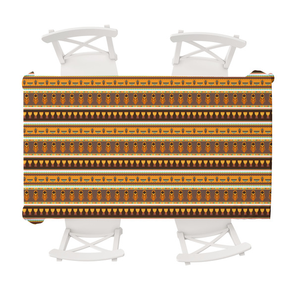 Custom African Masks Tablecloth - 58"x102"