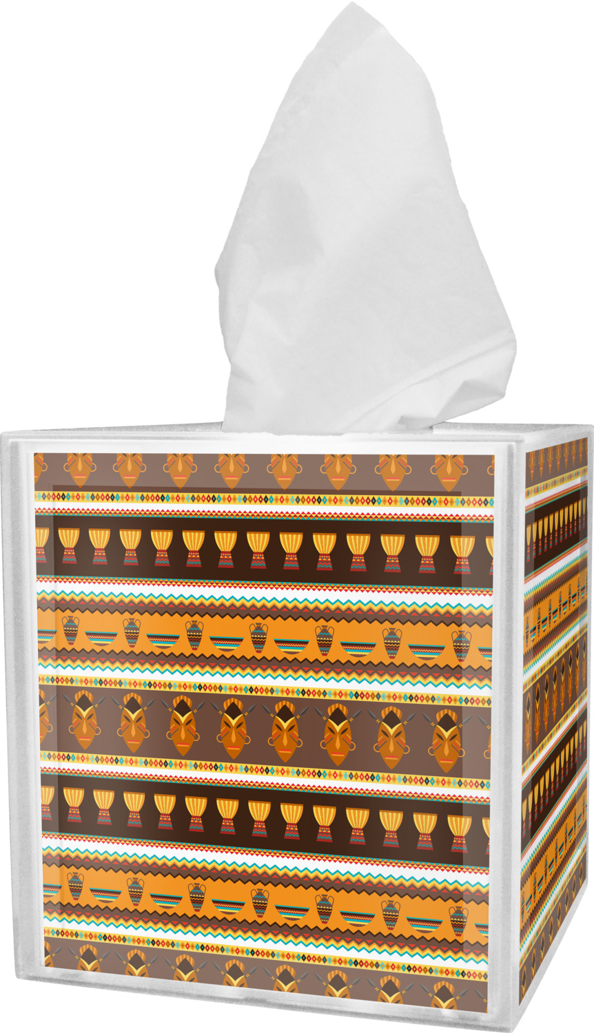 African Masks Tissue Box Cover YouCustomizeIt