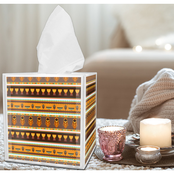 African Masks Tissue Box - LIFESTYLE