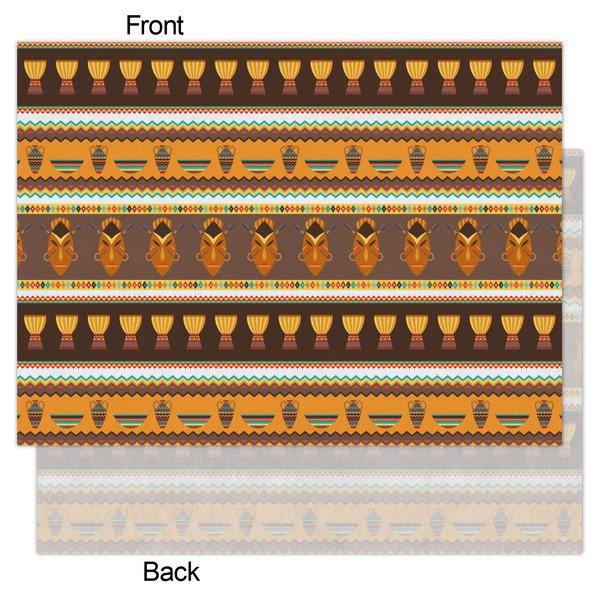 African Masks Tissue Paper - Heavyweight - Large - Front & Back